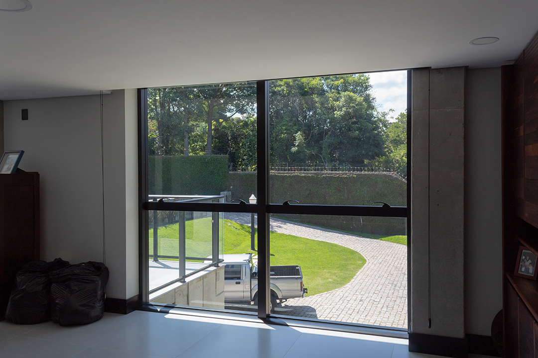 Janela Máximo-Ar de Alumínio - Fachada Glazing Pele De Vidro para Projeto Residencial